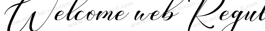 Welcome web Regular字体转换